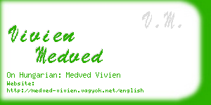 vivien medved business card